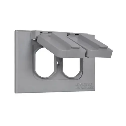 Weatherproof Flip Cover, Single Gang, Gray Weatherproof Flip Cover, Single Gang, Gray