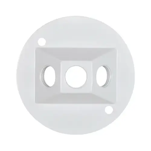 Weatherproof Round Lampholder Cover, White Weatherproof Round Lampholder Cover, White