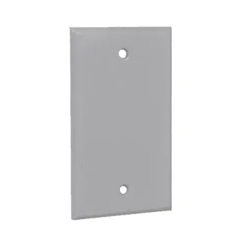 Weatherproof Rectangular Blank Cover, 1-Gang, Gray Weatherproof Rectangular Blank Cover, 1-Gang, Gray