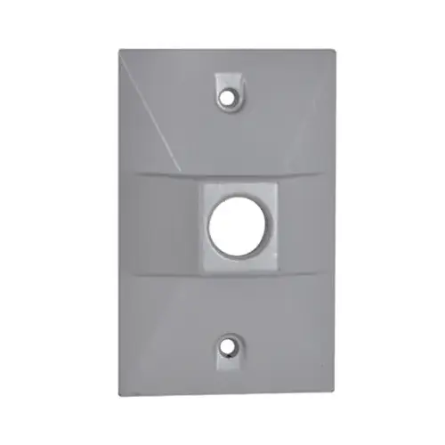 Weatherproof Rectangular Lampholder Cover, Gray Weatherproof Rectangular Lampholder Cover, Gray