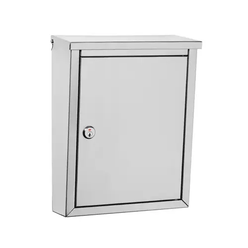 Regent Mailbox, Wall-Mount, Stainless Steel, 10.1 x 13.2 x 4.2-In.