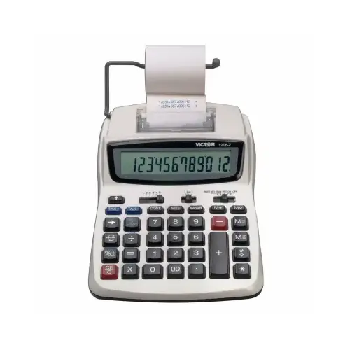12 Digit Compact Commercial Printing Calculator 12 Digit Compact Commercial Printing Calculator