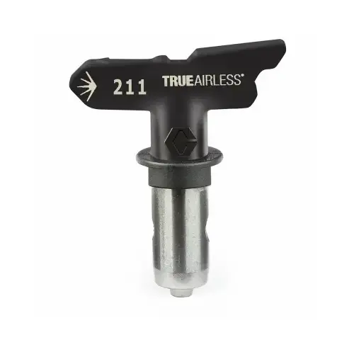 TrueAirless 211 4 to 6 In. .011 Paint Sprayer Airless Spray Tip Silver/Black TrueAirless 211 4 to 6 In. .011 Paint Sprayer Airless Spray Tip Silver/Black