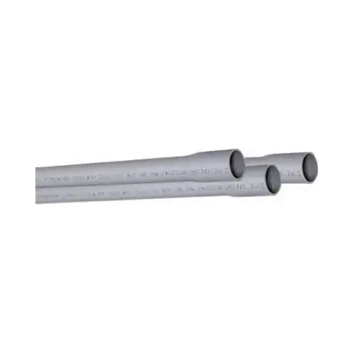 PVC Electrical Conduit, Schedule 40, 2.5-In. x 10-Ft.