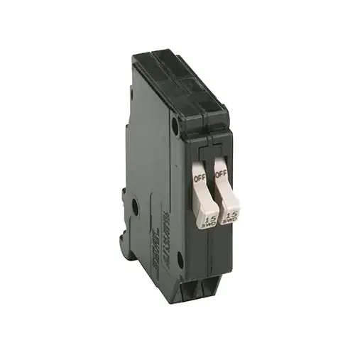 CH 2-15 Amp 1-Pole Tandem Circuit Breaker Black