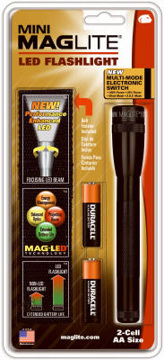 Maglite SP2201H Mini LED Flashlight with Belt Holster Black
