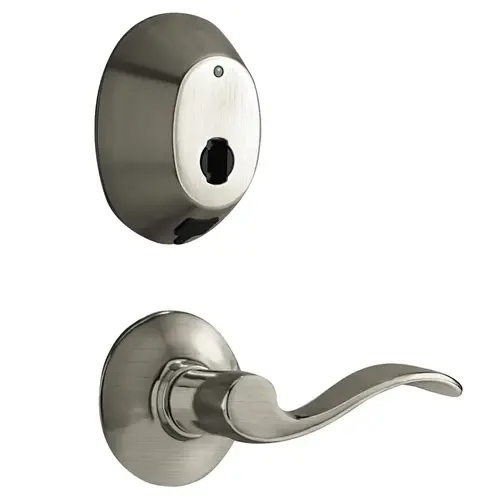 InSync D Lock RFID Proximity Adjustable Deadbolt for a Unit Satin Nickel Finish
