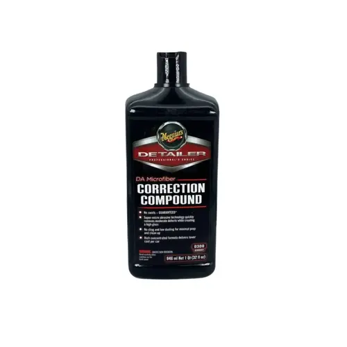 Microfiber Correction Compound, 32 oz Bottle, High Gloss Creamy Red, Liquid