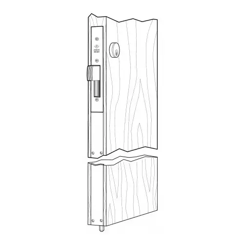 MS Two Point Deadlock with 4001-011 Strike 36" Height Dark Bronze Anodized Finish MS Two Point Deadlock with 4001-011 Strike 36" Height Dark Bronze Anodized Finish