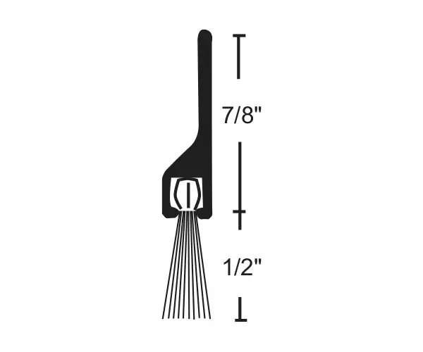 National Guard Products DOOR SWEEP NYLON BRUSH 28 42 INCH ALUMINUM 600A 42 National Guard Products DOOR SWEEP NYLON BRUSH 28 42 INCH ALUMINUM 600A 42