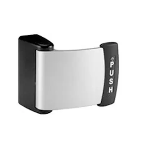 Push to Left Curved Deadlatch Paddle for 1-13/16" to 2" Door Satin Aluminum Finish Push to Left Curved Deadlatch Paddle for 1-13/16" to 2" Door Satin Aluminum Finish