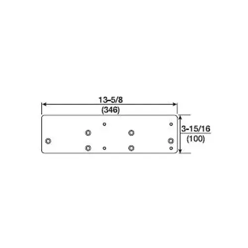 Door Controls Door Closer Mounting Plates Dark Bronze Painted Door Controls Door Closer Mounting Plates Dark Bronze Painted