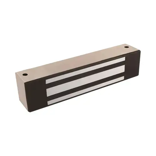 12 Volt / 24 Volt DC M32 Magnalock with MBS Satin Stainless Steel Finish
