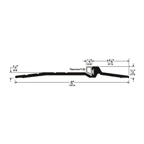 36" Commercial Latching Panic Exit Saddle Threshold Dark Bronze Anodized 36" Commercial Latching Panic Exit Saddle Threshold Dark Bronze Anodized