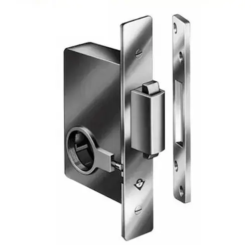 Heavy Duty Deadbolt Deadlock and Strike Satin Chrome Finish Heavy Duty Deadbolt Deadlock and Strike Satin Chrome Finish