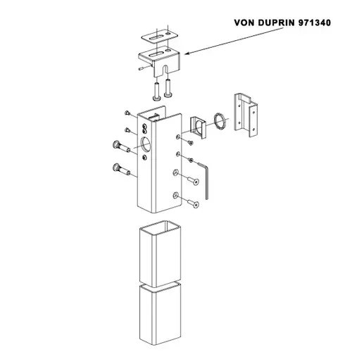 Top Fitting for KR1654/4954, Dark Bronze Finish Top Fitting for KR1654/4954, Dark Bronze Finish