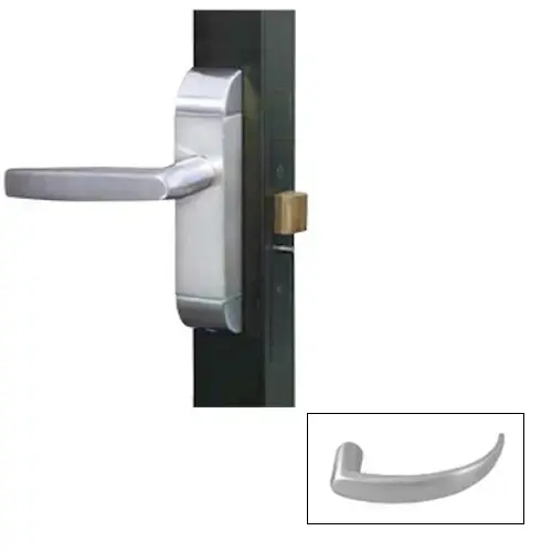 Heavy Duty Designer Deadlatch Handle Operator Right Hand 1-3/4" to 1-7/8" Interconnected Deadbolt/Deadlatch for 4300, 4500, and 4900 Series Satin Stainless Steel Finish Heavy Duty Designer Deadlatch Handle Operator Right Hand 1-3/4" to 1-7/8" Interconnected Deadbolt/Deadlatch for 4300, 4500, and 4900 Series Satin Stainless Steel Finish