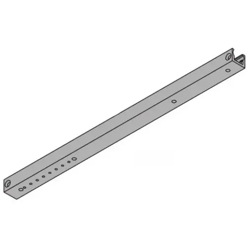 Track with Bumper Aluminum Finish Track with Bumper Aluminum Finish