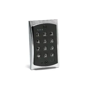 Nortek Security and Control 2000E E Style Flush-Mount Backlit Access Control Keypad, 800 Users, Single Gang Flush Mount Design, Backlit Hardened Keys, Polycarbonate Keys, Indoor/Outdoor use, Keypad Programmable, Built-in Assignable Sounder, Bi-color Red/Green LED Indicates Relay Status, Satin Stainless Steel