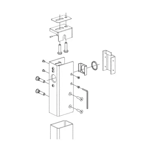 KR9854/KR9954 689 MULLION MOUNTING PACKAGE KR9854/KR9954 689 MULLION MOUNTING PACKAGE
