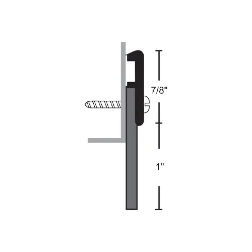 42" ALUM DOOR SWEEP-NEOPRENE