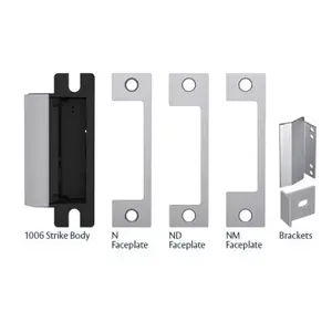 HES 1006CAS 630 Fire Rated Electric Strike 12/24VDC, FSE, CAS Complete Kit Includes N, ND, and NM Faceplates (4-7/8" x 1-1/4") Cylindrical/Mortise/Rim Exits LatcMax 3/4" Throw Satin Stainless Steel