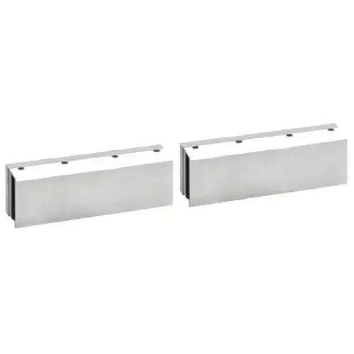 Glass Door Mounting Kit for 1512, 1572, 1582 Maglocks, 2-1/2" x 1-1/2" x 8-1/2" ( Qty 2 ), 628/US28 Satin Aluminum Glass Door Mounting Kit for 1512, 1572, 1582 Maglocks, 2-1/2" x 1-1/2" x 8-1/2" ( Qty 2 ), 628/US28 Satin Aluminum