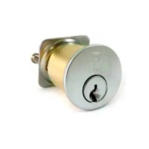 Standard Rim Cylinder Keyed Different for Activation Satin Chrome