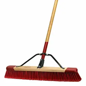 Harper 3424A 24 In. W. x 64 In. L. Wood Handle Multi-Purpose Medium Sweep Push Broom
