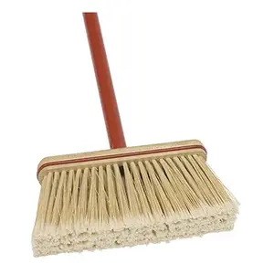 Harper 10516A-1 Upright Broom, Synthetic Bristles, 9-In.
