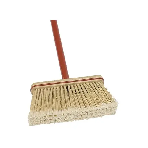 Upright Broom, Synthetic Bristles, 9-In.
