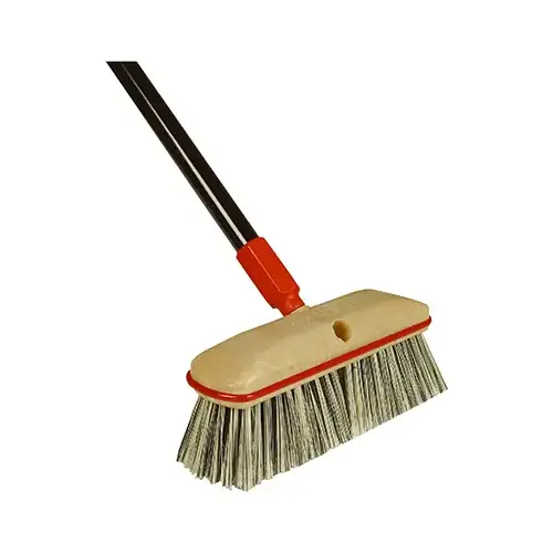 Wash Brush With 54-In. Handle, 10-In. Block