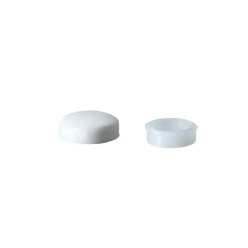 White Countersunk Large Snap Cap Screw Covers