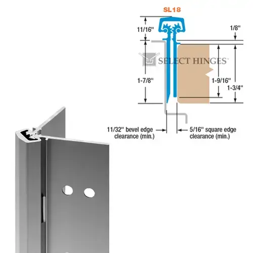 SL18CLHD 95" ALUM CONT/HINGE SL18CLHD 95" ALUM CONT/HINGE