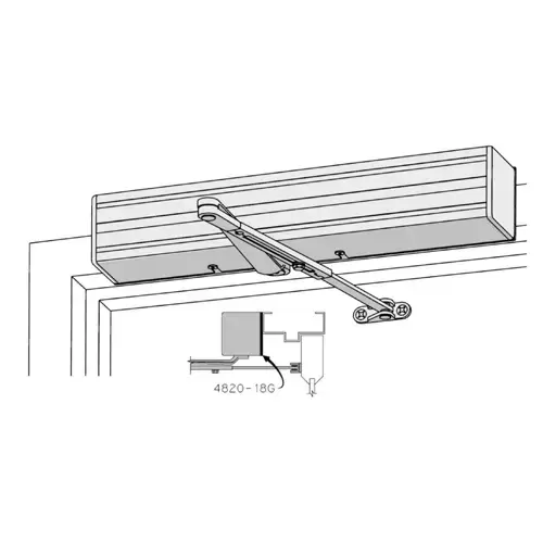 4822 x 18G ALUM,FLUSH CEILING PNUEMATIC DOOR OPERATOR 4822 x 18G ALUM,FLUSH CEILING PNUEMATIC DOOR OPERATOR