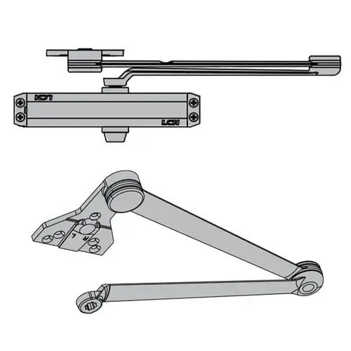 1250 HEDA RH ALUM CLOSER, SIZE 1-5 TBSRT 1250 HEDA RH ALUM CLOSER, SIZE 1-5 TBSRT