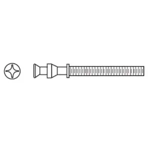 Rockwood SP1052 1/4-20 X 2-1/4" DBL CONE HEAD