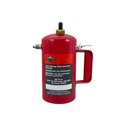 Non-Aerosol Spot Spray Sprayer, 32 oz Capacity, 80 to 150 psi Operating Pressure, 200 psi Maximum