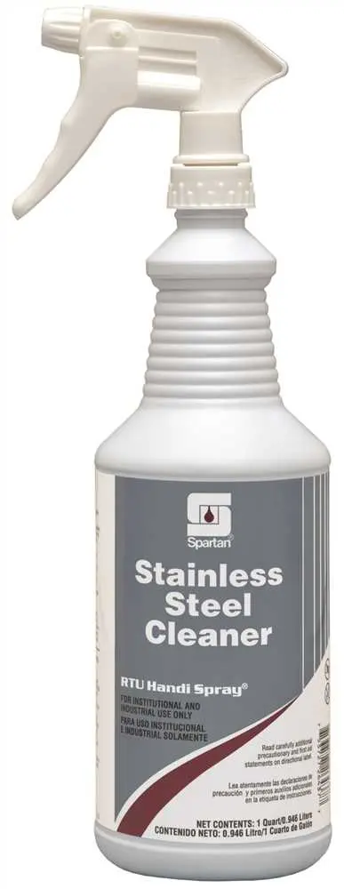 SPARTAN CHEMICAL COMPANY Stainless Steel Cleaner Pleasant Scent 1 QT Mild Acid RTU Water-Based Clear - pack of 12 326503