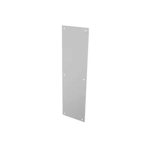 4" x 16" Push Plate - Satin Aluminum