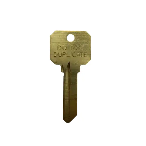 Do Not Duplicate 6 Pin Key Blank with Schlage C Keyway  - pack of 50
