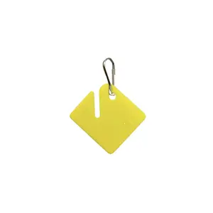 LUCKY LINE 26080 Key Cabinet Tag, Yellow - pack of 20