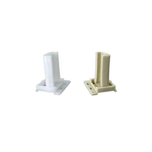 2-Pc. Plastic Mobile Home Guide Rear Drawer Socket Beige/White 2-Pc. Plastic Mobile Home Guide Rear Drawer Socket Beige/White