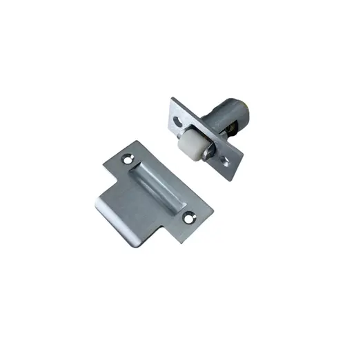 Small Roller Latch with T Strike Satin Chrome Finish