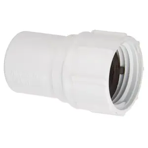 Orbit 53368 Hose Adapter, 1/2 x 3/4 in, Slip Joint x FHT, PVC, White