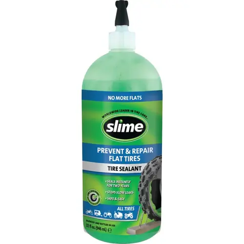 Tire Sealant, 946 mL Squeeze Bottle, Liquid, Characteristic Green Tire Sealant, 946 mL Squeeze Bottle, Liquid, Characteristic Green