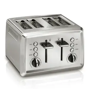 HAMILTON BEACH 24794 Toaster Stainless Steel Black/Silver 4 slot 7.68" H X 11.1" W X 11" D Black/Silver