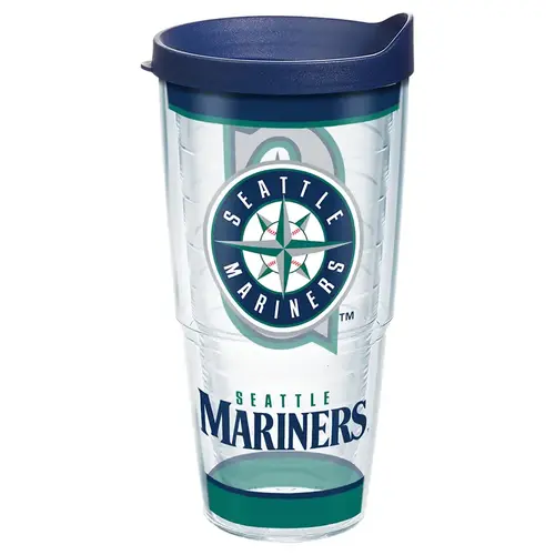 Tumbler with Lid MLB 24 oz Seattle Mariners Multicolored BPA Free Multicolored