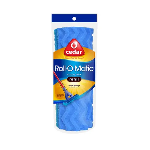 Mop Refill Roll-O-Matic 8.5" L Roller Sponge Blue Mop Refill Roll-O-Matic 8.5" L Roller Sponge Blue