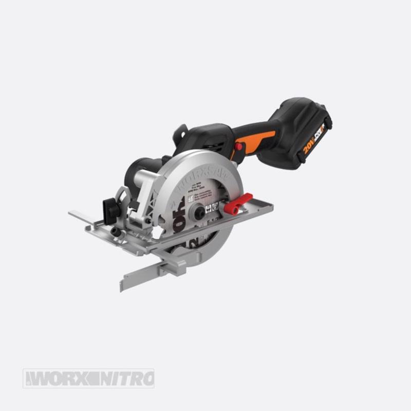 Worx WX531L Compact Circular Saw Nitro 20 V 4-1/2" Cordless Brushless